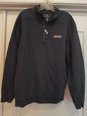 Vineyard Vines Men's Navy Half-Zip Pullover Sweater